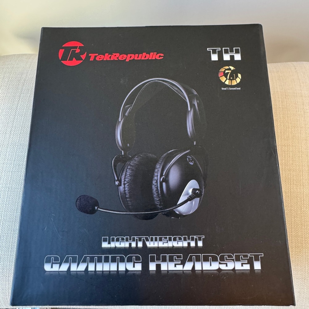 TekRepublic TH Gaming‎ Headset Black Virtual 7.1 Surround Sound USB